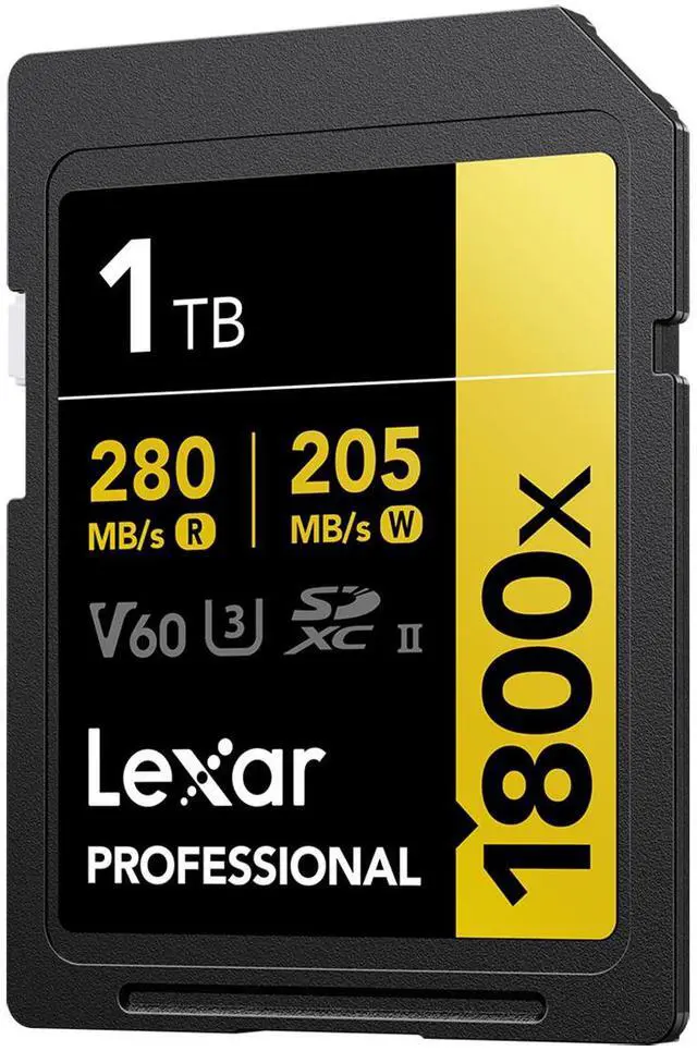 Alt view image 4 of 8 - Lexar SDXC Professional 1800x UHS-II Flash Memory Card 1TB