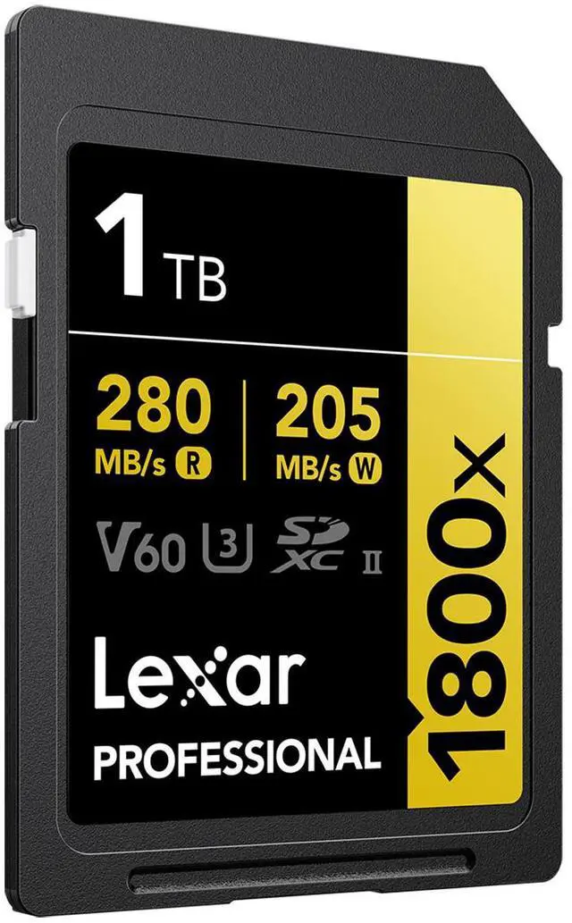 Alt view image 5 of 8 - Lexar SDXC Professional 1800x UHS-II Flash Memory Card 1TB