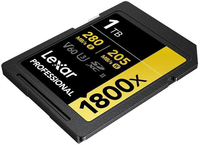 Alt view image 6 of 8 - Lexar SDXC Professional 1800x UHS-II Flash Memory Card 1TB