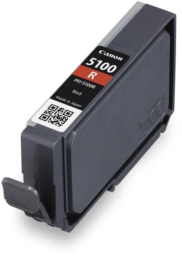 Alt view image 2 of 2 - Canon Lucia PRO II PFI-5100 14.4ml Pigment Ink Tank for PRO-310 Printer, Red