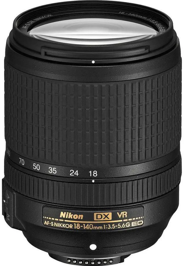 Alt view image 2 of 7 - Nikon 18-140mm f/3.5-5.6G ED AF-S DX NIKKOR VR Lens w/Vesta 203AGH Al Tripod Kit