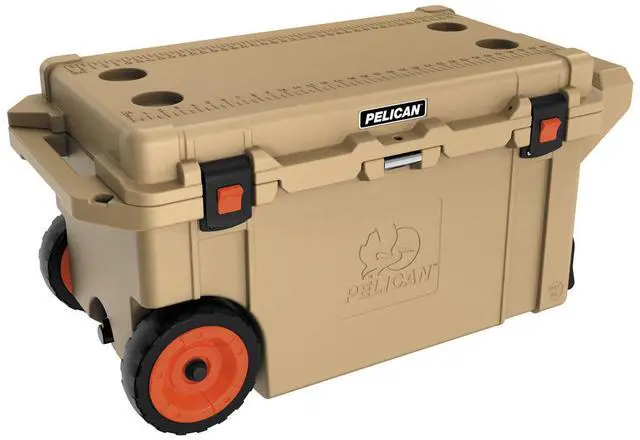 Main image of Pelican 80QT Elite Cooler, Wheeled, Tan #80QW-2-TAN