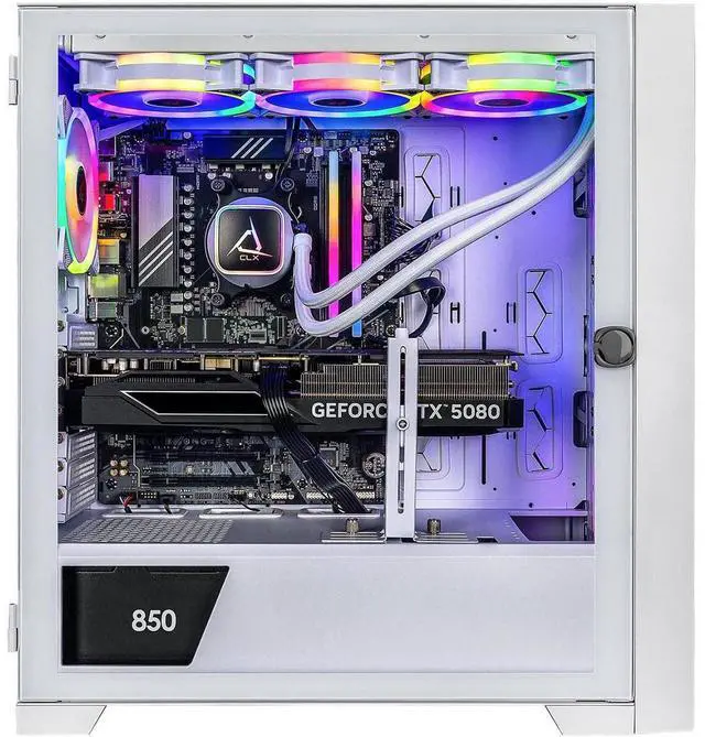Alt view image 8 of 12 - CLX SET Gaming Desktop - AMD Ryzen 9 9900X 4.4GHz 12-Core Processor, 32GB DDR5 Memory, GeForce RTX 5080 16GB GDDR7 Graphics, 2TB NVMe M.2 SSD, WiFi, Win 11 Home 64-bit
