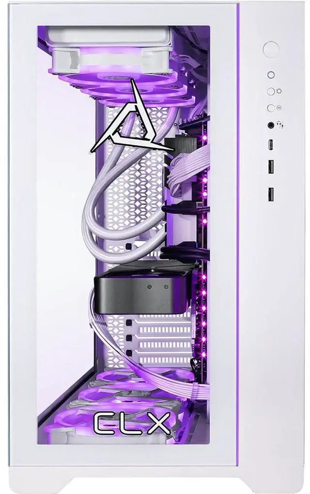 Alt view image 9 of 13 - CLX SET Gaming Desktop - AMD Ryzen 7 7800X3D 4.2GHz 8-Core Processor, 64GB DDR5 Memory, GeForce RTX 5070 12GB GDDR7 Graphics, 2TB NVMe M.2 SSD, 6TB HDD, WiFi, Win 11 Home 64-bit