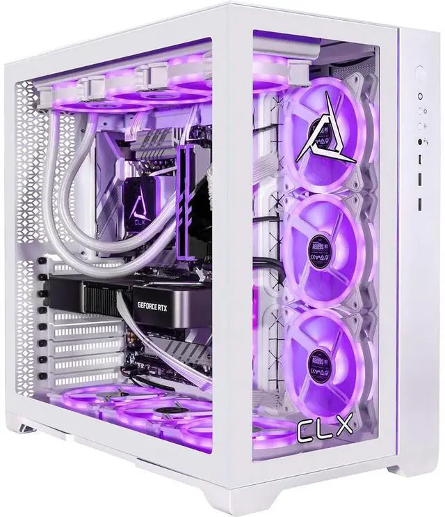 Alt view image 8 of 13 - CLX SET Gaming Desktop - AMD Ryzen 7 7800X3D 4.2GHz 8-Core Processor, 64GB DDR5 Memory, GeForce RTX 5070 12GB GDDR7 Graphics, 2TB NVMe M.2 SSD, 6TB HDD, WiFi, Win 11 Home 64-bit