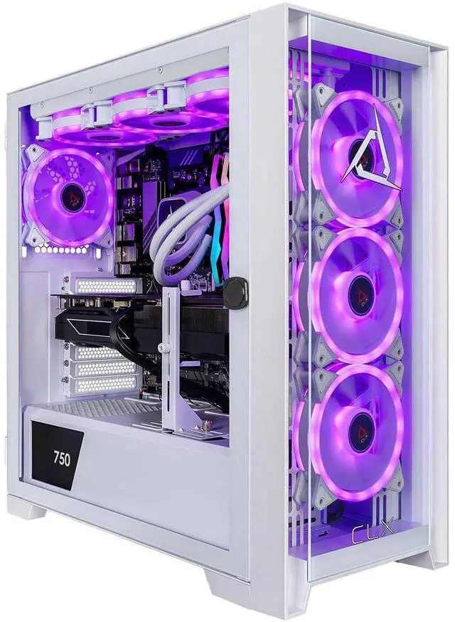 Alt view image 5 of 8 - CLX SET Gaming Desktop - AMD Ryzen 9 9900X 4.4GHz 12-Core Processor, 32GB DDR5 Memory, Radeon RX 9070 XT 16GB GDDR6 Graphics, 2TB NVMe M.2 SSD, WiFi, Win 11 Home 64-bit