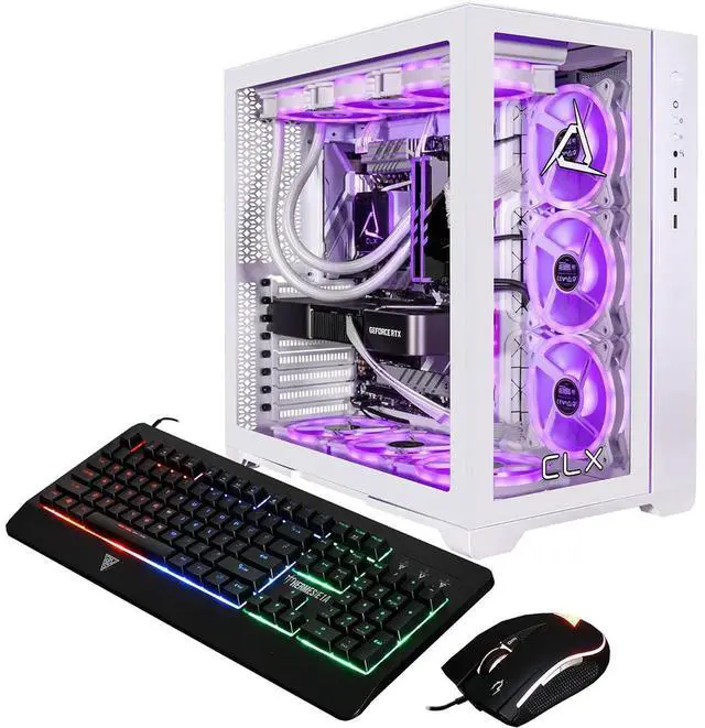 Alt view image 13 of 13 - CLX SET Gaming Desktop - AMD Ryzen 7 7800X3D 4.2GHz 8-Core Processor, 64GB DDR5 Memory, GeForce RTX 5070 12GB GDDR7 Graphics, 2TB NVMe M.2 SSD, 6TB HDD, WiFi, Win 11 Home 64-bit