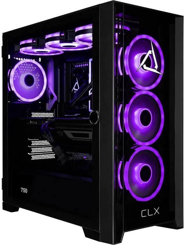 Alt view image 5 of 8 - CLX SET Gaming Desktop - AMD Ryzen 9 9900X3D 4.4GHz 12-Core Processor, 32GB DDR5 Memory, GeForce RTX 5090 32GB GDDR7 Graphics, 2TB NVMe M.2 SSD, WiFi, Win 11 Home 64-bit