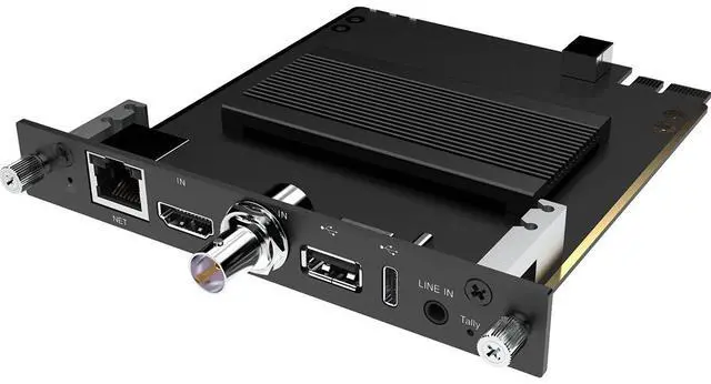 Alt view image 2 of 7 - Kiloview RE-3 Dual-Channel 4K UHD H.265/H.264 HDMI/3G-SDI/NDI|HX Rackmount Encoding Card for Cradle Series Frame