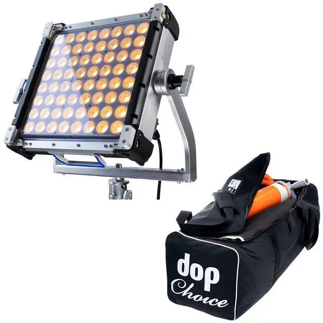 Main image of Creamsource Vortex4 1x1 325W RGBW LED Light Panel, Bundle with AIRGLOW 1x1 Booklight Complete Kit