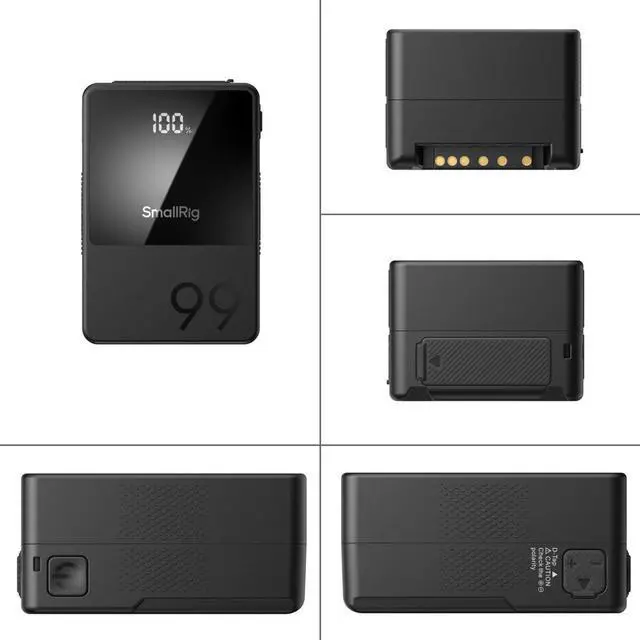 Alt view image 2 of 7 - SmallRig VB99 99Wh 6800mAh Mini V-Mount Li-Ion Battery