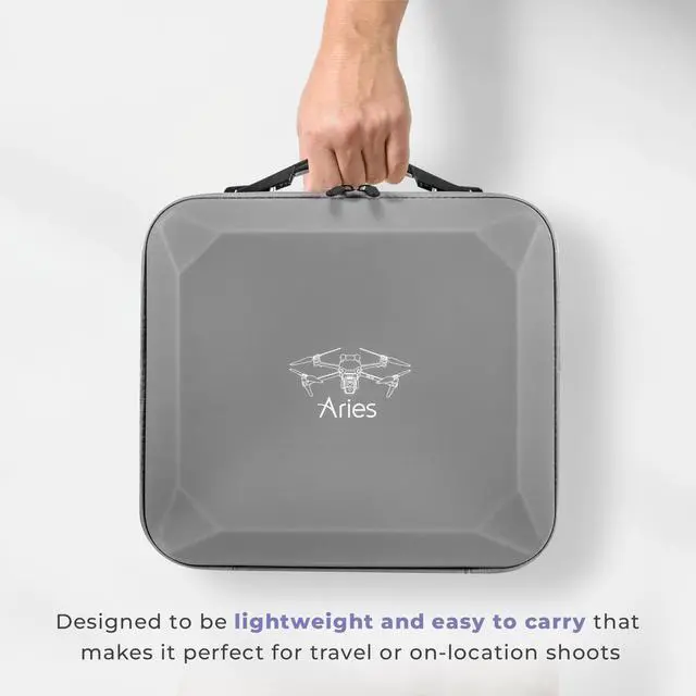 Alt view image 4 of 7 - Aries Carrying Case for DJI Air 3S Fly More Combo, Gray