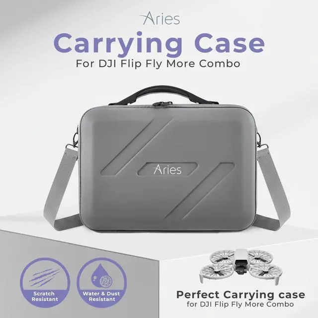 Alt view image 2 of 7 - Aries Carrying Case for DJI Flip Fly More Combo, Gray
