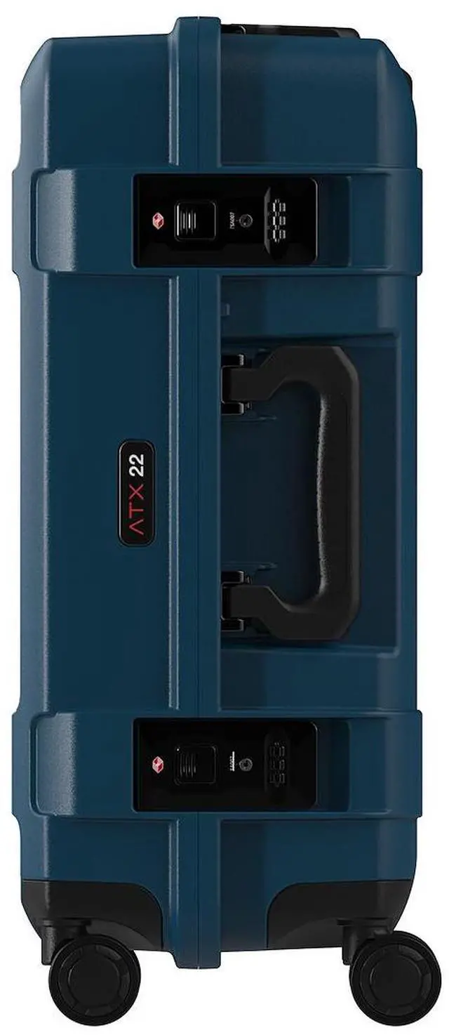 Alt view image 3 of 3 - Pelican Pelican ATX 22" Waterproof Wheeled Carry-On Hard Travel Case Indigo Blue Kit