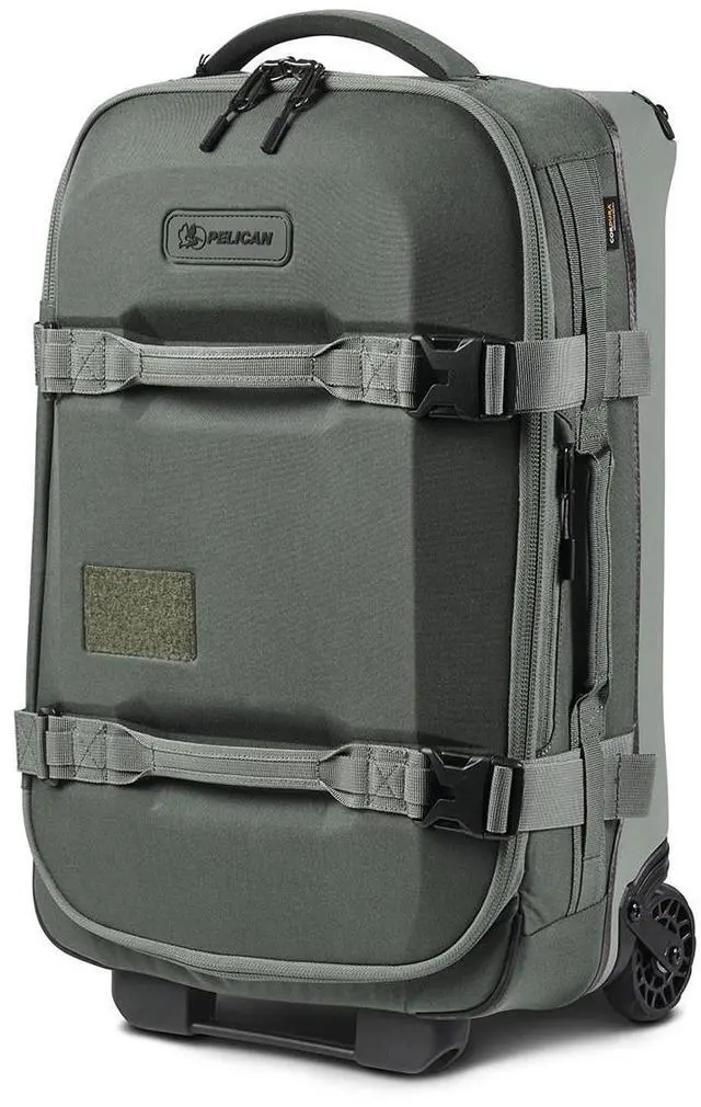 Alt view image 2 of 4 - Pelican Aegis HY22 22" Wheeled Carry-On Roller Hybrid Duffel Bag, Charcoal, with SXH5 Protective Cross Body Sling Bag
