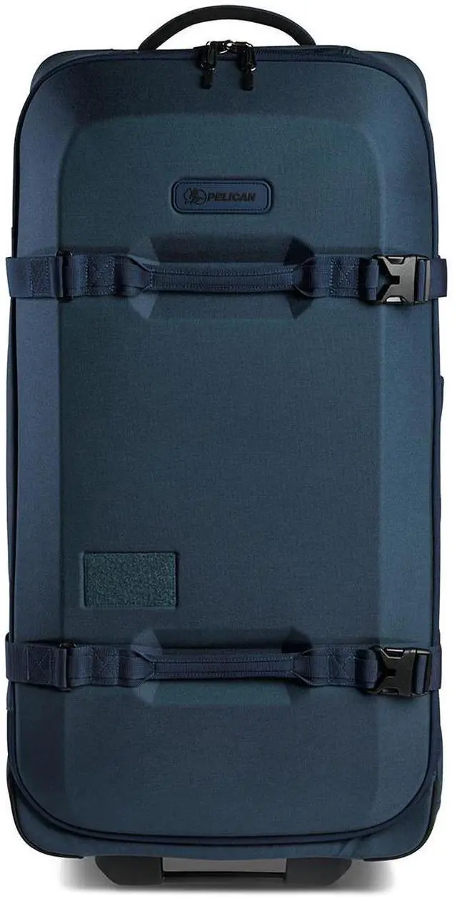 Alt view image 2 of 6 - Pelican Aegis HY32 32" Wheeled Check-In Roller Hybrid Duffel Bag, Indigo Blue, Bundle with SPL ModPak Storage Pouch and SXH5 Protective Cross Body Sling Bag