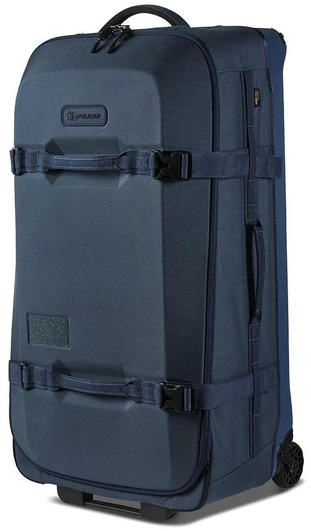 Alt view image 5 of 6 - Pelican Aegis HY32 32" Wheeled Check-In Roller Hybrid Duffel Bag, Indigo Blue, Bundle with SPL ModPak Storage Pouch and SXH5 Protective Cross Body Sling Bag