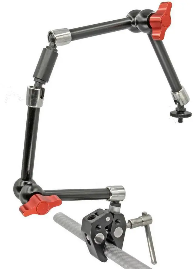 Alt view image 3 of 4 - GyroVu Clamp Mount with Dual Heavy Duty 11" Articulated Arm Monitor Mounts