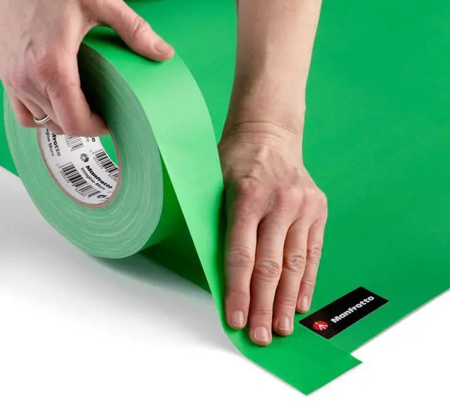 Alt view image 2 of 7 - Manfrotto Gaffer Tape 50 Yards x 2", Chroma Key Green
