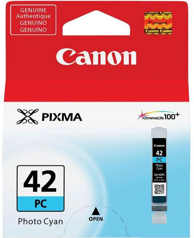 Alt view image 2 of 3 - Canon CLI-42 Photo Cyan Ink Cartridge, 3-Pack