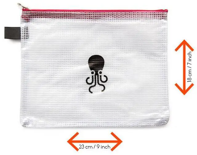 Alt view image 2 of 3 - Tentacle Sync Mesh Pouch with One Pocket, Red #A03