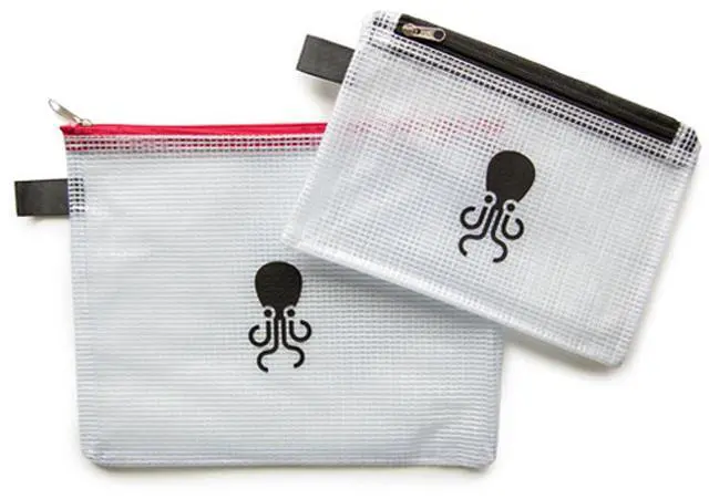 Alt view image 3 of 3 - Tentacle Sync Mesh Pouch with One Pocket, Red #A03