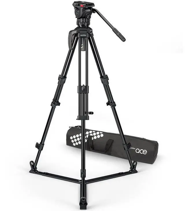 Alt view image 5 of 7 - Sachtler Ace XL MK II Fluid Head with 75/2 AL MK II Aluminum Tripod and SP 75 Ground Spreader