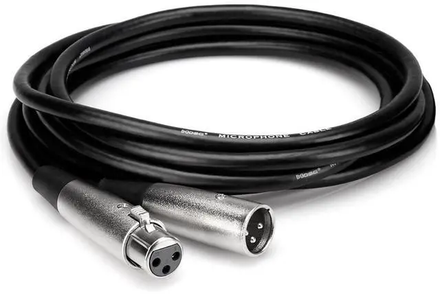 Alt view image 2 of 3 - Hosa MCL-115 XLR3F to XLR3M Microphone Cable 15 Feet