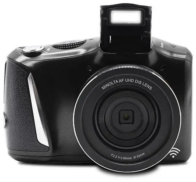 Alt view image 4 of 7 - Minolta Minolta MND55 64 MP AF 4K Ultra HD Digital Camera with WiFi, Black