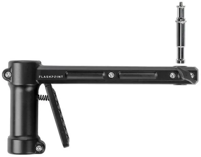 Alt view image 5 of 7 - Flashpoint RB-PG Steel Wheeled Pistol Grip Stand with Extra Grip
