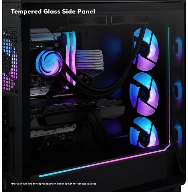 Alt view image 10 of 13 - iBUYPOWER Slate 8 MESH Gaming PC Desktop - AMD Ryzen 9 9900X - NVIDIA GeForce RTX 5070Ti 16GB - 32GB DDR5 RGB - 2TB NVMe SSD - SMA9N57T01