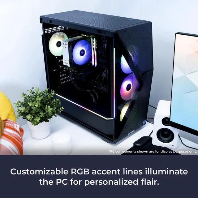 Alt view image 11 of 13 - iBUYPOWER Slate 8 MESH Gaming PC Desktop - AMD Ryzen 9 9900X - NVIDIA GeForce RTX 5070Ti 16GB - 32GB DDR5 RGB - 2TB NVMe SSD - SMA9N57T01