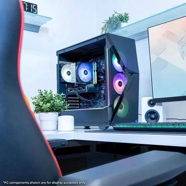Alt view image 12 of 13 - iBUYPOWER Slate 8 MESH Gaming PC Desktop - AMD Ryzen 9 9900X - NVIDIA GeForce RTX 5070Ti 16GB - 32GB DDR5 RGB - 2TB NVMe SSD - SMA9N57T01