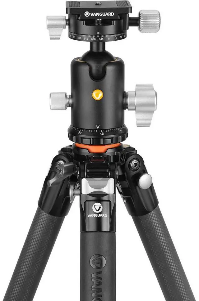Alt view image 2 of 7 - Vanguard Vanguard Carbon Fiber Tripod with VEO BH-250S Ball Head