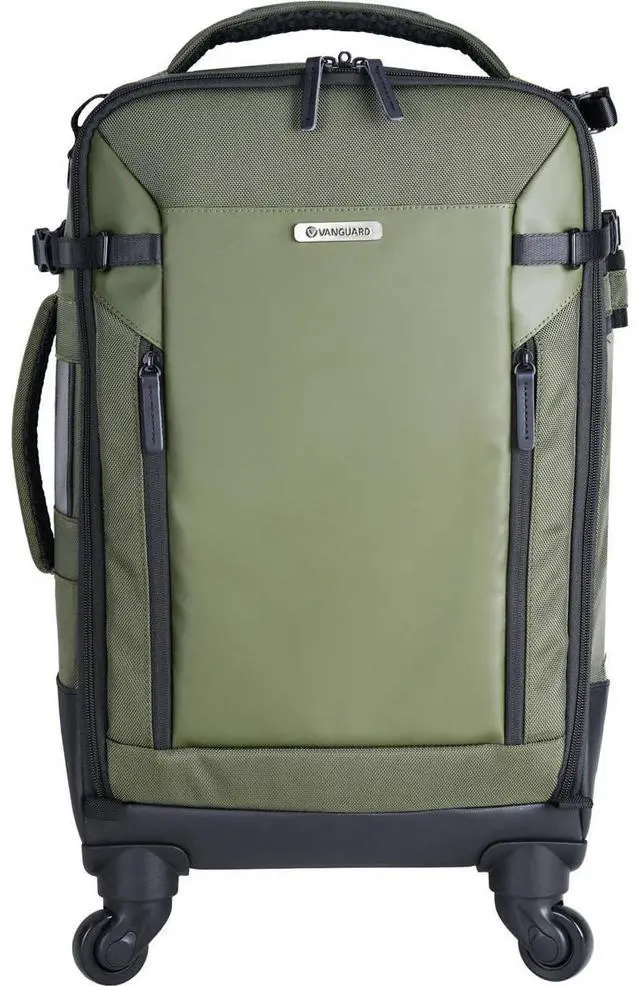 Alt view image 4 of 7 - Vanguard VEO Select 58T Camera Trolley Backpack, Green