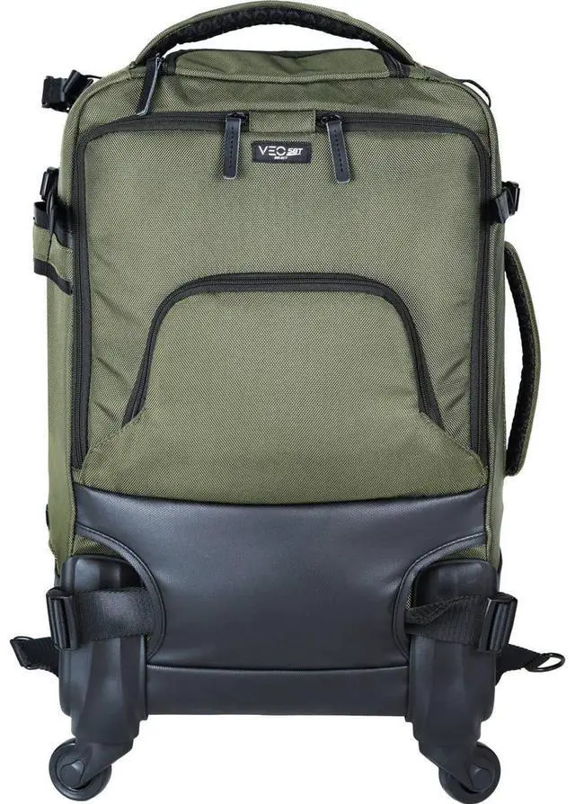 Alt view image 6 of 7 - Vanguard VEO Select 58T Camera Trolley Backpack, Green