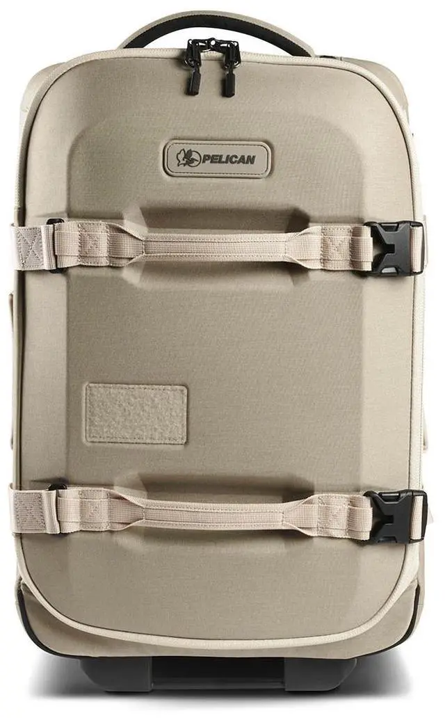 Alt view image 5 of 5 - Pelican Aegis Series 22" Wheeled Carry-On Roller Hybrid Duffel Bag + Travel Bundle Sand