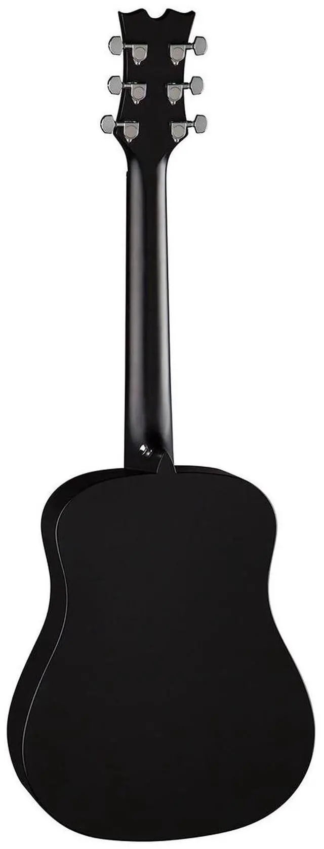 Alt view image 2 of 5 - Dean Guitars Flight Mahogany Travel Acoustic Guitar with Gigbag, Rosewood Fretboard, Black Satin