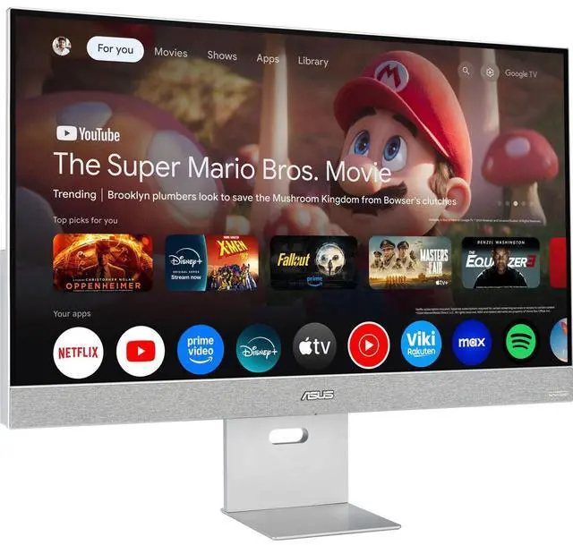 Alt view image 17 of 20 - Asus ZenScreen MS32UC 32" Class 4K UHD Smart LED Monitor - 16:9 - Silver - 31.5" Viewable - In-plane Switching (IPS) Technology - LED Backlight - 3840 x 2160 - 1073.7 Million Colors (10-bit)