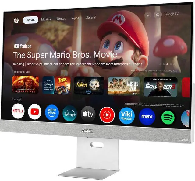 Alt view image 18 of 20 - Asus ZenScreen MS32UC 32" Class 4K UHD Smart LED Monitor - 16:9 - Silver - 31.5" Viewable - In-plane Switching (IPS) Technology - LED Backlight - 3840 x 2160 - 1073.7 Million Colors (10-bit)