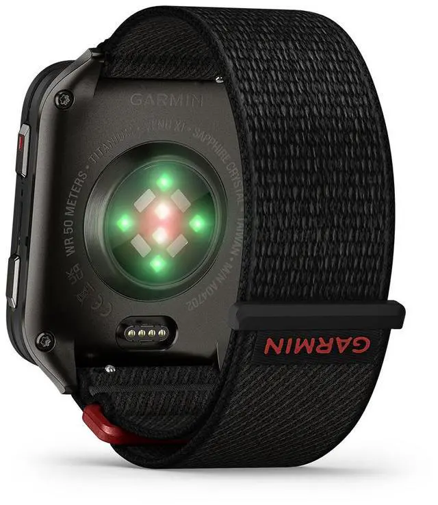 Alt view image 18 of 18 - Garmin® Venu® X1, Thin and Lightweight GPS Smartwatch, AMOLED Display, Advanced Health and Fitness Features, Black with Slate Titanium Caseback and Black ComfortFit Nylon Band