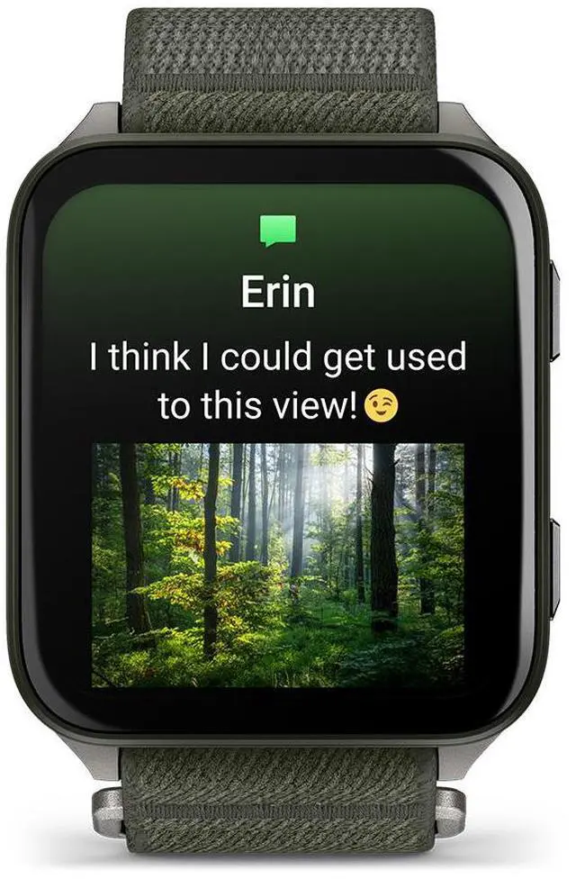 Alt view image 12 of 17 - Garmin® Venu® X1, Thin and Lightweight GPS Smartwatch, AMOLED Display, Advanced Health and Fitness Features, Moss with Titanium Caseback and Moss ComfortFit Nylon Band