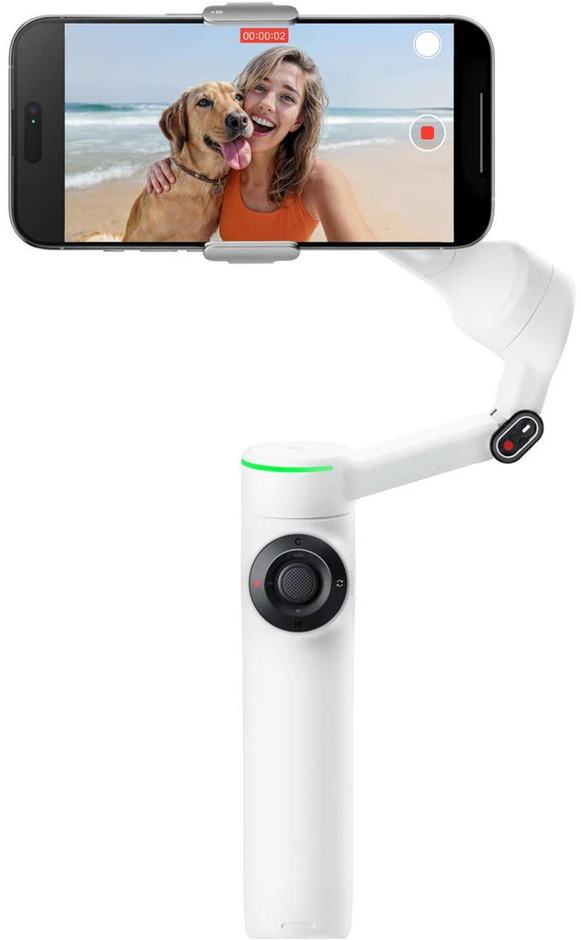 Alt view image 2 of 5 - Insta360 Flow 2 Pro 3-Axis AI-Powered Smartphone Gimbal Creator Bundle