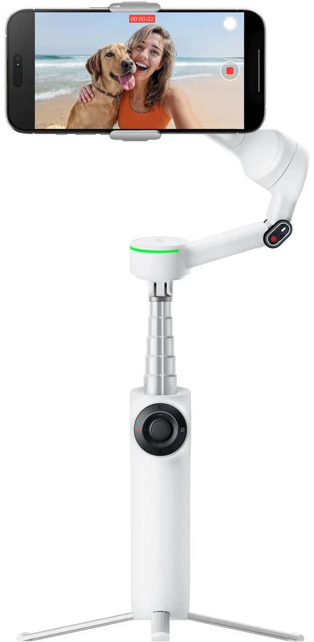 Alt view image 4 of 5 - Insta360 Flow 2 Pro 3-Axis AI-Powered Smartphone Gimbal Creator Bundle