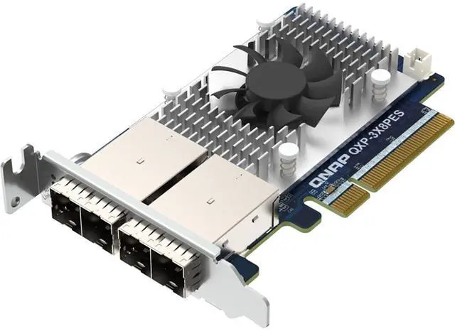 Alt view image 2 of 4 - QNAP QXP-3X8PES Dual-Port PCIe Gen3 x8 Expansion Card