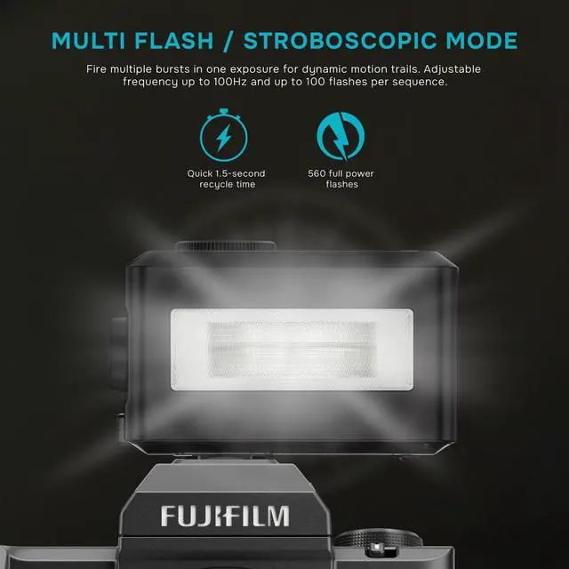 Alt view image 7 of 7 - Flashpoint iT30Pro R2 TTL Portable iFlash for Fujifilm (Black) #FP-LF-IT30P-BF