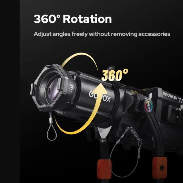 Alt view image 7 of 7 - Godox Projection Attachment for KNOWLED M600R & M1000R Lights (36°) #BP36K