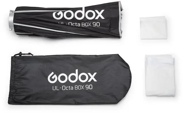 Alt view image 2 of 7 - Godox Umbrella-Style Softbox with Bowens Mount (35.4") #UL-BOX-OCTA-90