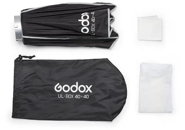 Alt view image 2 of 7 - Godox Umbrella-Style Softbox with Bowens Mount (15.7 x 15.7") #UL-BOX-40