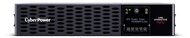 Alt view image 3 of 9 - CyberPower PR3000RTXL2UC Smart App Sinewave UPS Systems - 3000VA/3000W, 100 - 120 VAC, NEMA L5-30P, 2U, Rack / Tower, Sine Wave, 9 Outlets, LCD, PowerPanel® Business